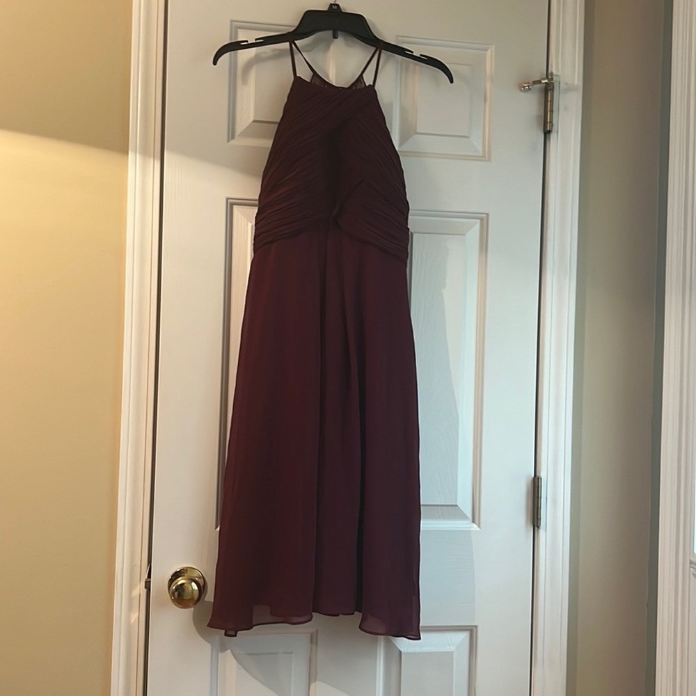 Burgundy dress
